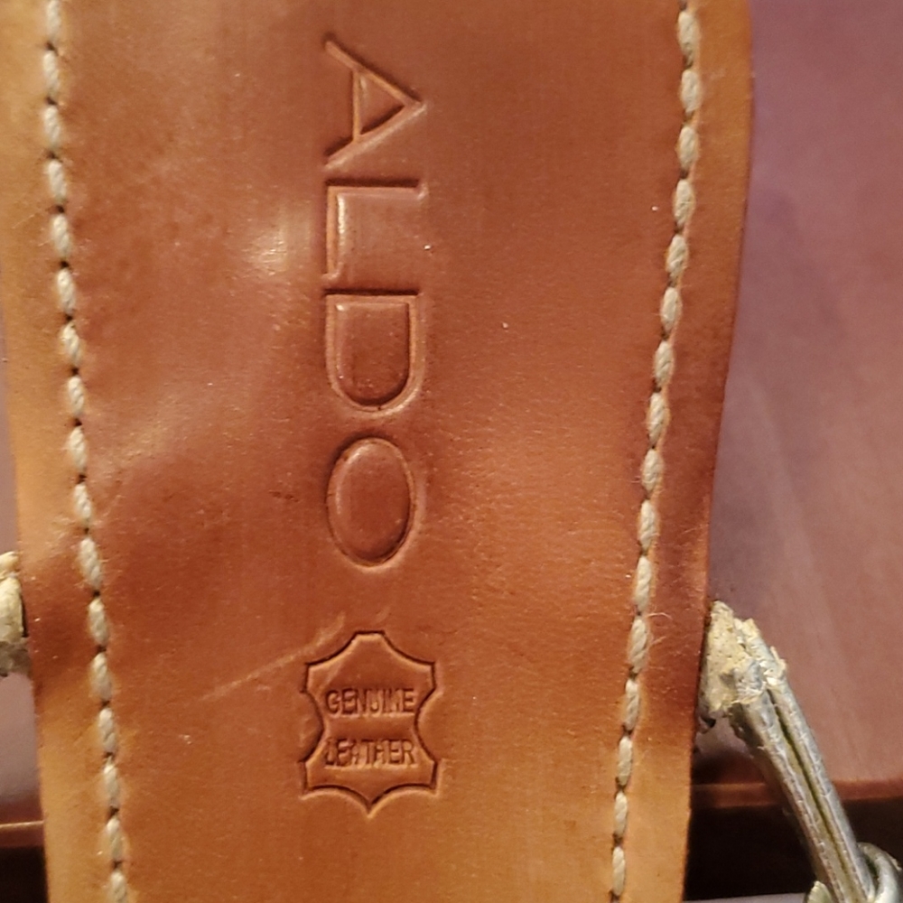 Aldo Rhinestone Sandals 38 - Picture 7 of 9